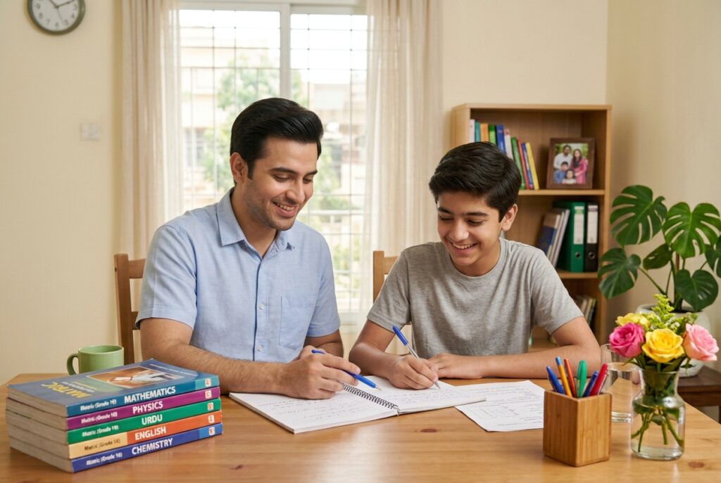Matric tutor in Islamabad teaching Class 10 student at home